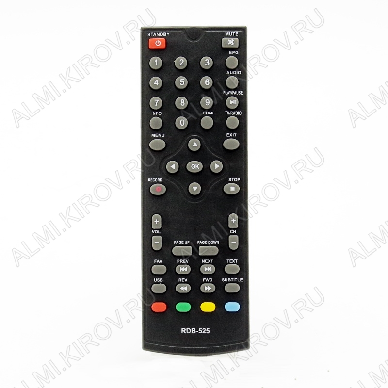 ПДУ для ROLSEN (для ресивера RDB-525/526) DVB-T2