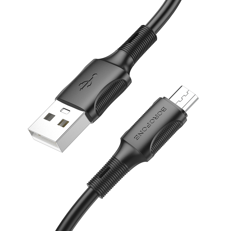 Купить Кабель USB-microUSB, 1.0м, для зарядки и передачи данных, чёрный ...