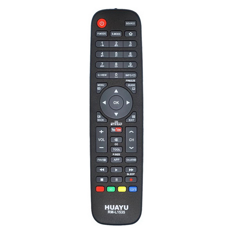 ПДУ для HAIER RM-L1535 универсальный пульт для телевизоров ( YOU-TUBE NETFLIX PRIME-VIDEO) HUAYU