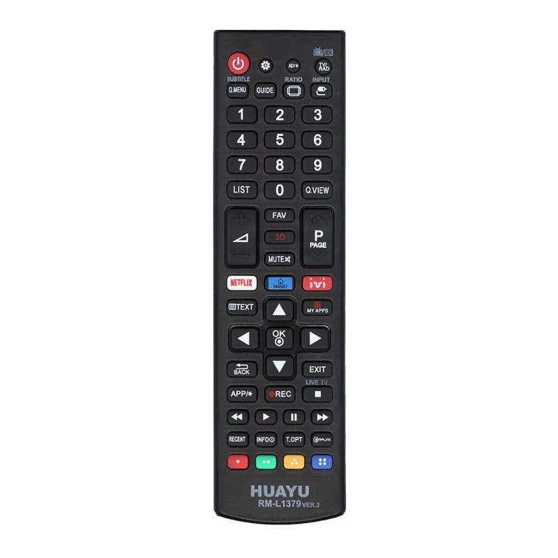 ПДУ для LG/GS RM-L1379 VER.2 корпус пульта AKB75095312 ( RM-L1162 + ivi , netflix) универсальный