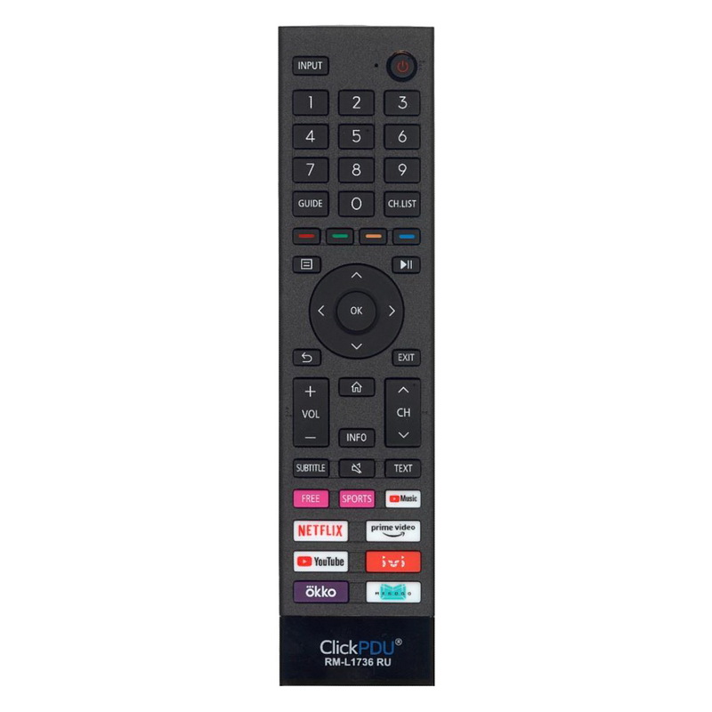 ПДУ для HISENSE/DEXP/DNS RM-L1736 RU универсальный LCDTV корпус пульта как ERF3E80H