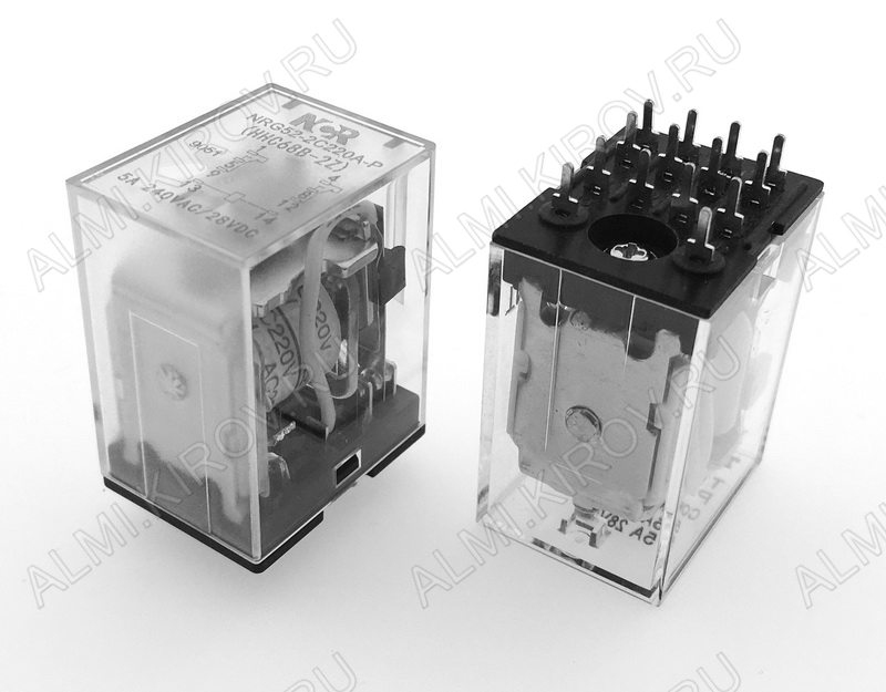 Реле промежуточное электромагнитное trl-220vac s-2c. Try-026. Try 12. Реле try-24vdc-s-4c с колодкой. Try 12.