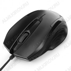 Мышь проводная GM-110 Black ГАРНИЗОН проводная; 800dpi; 2 кнопки + колесо-кнопка; USB; длина кабеля 1.5 м