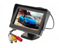 Монитор TS-CAV09 TDS Диагональ 4.3" цветной; TFT, PAL/NTSC, цветность. 2 видеовхода, питание 12В, на подставке, диапазон температур от -20 до +50