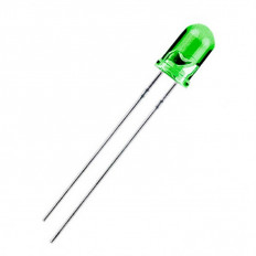 Светодиод GNL-5013GT 5мм зелёный 100-300mcd G-NOR матовый; 20°; 30mA; 565nm; матовый зелёный