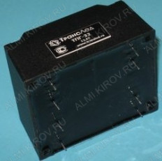 Трансформатор ТПГ-32-2*15В 15V*2 0.9A 32W ТрансЛед 69*57*39мм; герметизированный; масса 0.6кг