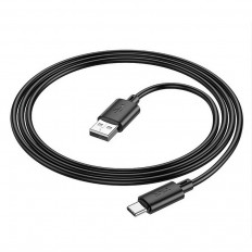 Кабель USB-Type-C, 1.0м, для зарядки и передачи данных, чёрный, X88 Gratified HOCO 2.4A, ПВХ (PVC), ...