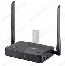 Wi-Fi Маршрутизатор Keenetic 4G III (Rev.B) ZYXEL Порт USB 2.0, поддержка 3G/4G, 2 внешние антенны Wi-Fi (5дБ), 2 разъема RJ-45, точка доступа Wi-Fi, 300 Мбит/с