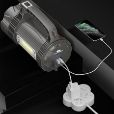 Фонарь прожектор PT-FLR36 аккумуляторный Патриот 1LED XPG + 1LED COB; питание от встроенного акб; зарядка через шнур USB