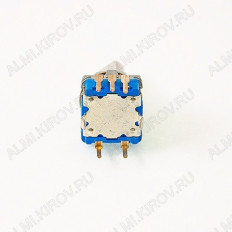 Энкодер а/м 5 pin с кнопкой (29) (R14) Вал 12 мм, металл, лыска
