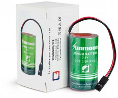 Элемент питания ER26500/C1 Li SUNMOON 3.6В, 8200mA/h, гибкие выводы с разъемом (цена за 1 эл. питания)