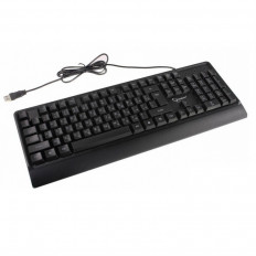 Клавиатура KB-220L Black с подсветкой GEMBIRD проводная, USB; длина кабеля 1.5 м