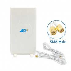 Антенна комнатная OT-GSM26 (GJ-ANT4G01) MIMO для 3G/4G модема, роутера ОРБИТА 2G/3G/4G/LTE; 700-2700 MHz; 9dB; 2 кабеля 2м с разъемами SMA-штекеры