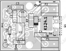 Регулятор мощности DC 10А 12...30В RP124.1 (набор для сборки) РадиоКит 12...30В; 10A; ~20кГц; ШИМ регулятор
