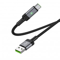 Кабель USB-Type-C, 1.2м, для зарядки и передачи данных, чёрный, (BU30)