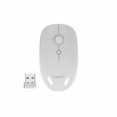 Мышь беспроводная MUSW-385 белая GEMBIRD беспроводная; 1600 dpi; 3 кнопки + колесо-кнопка; питание AA*1 шт. (в комплекте)