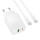 Сетевое зарядное устройство с вых.USB,Type-C,3.0A,черный BAS74A Source PD20W +QC3.0,с каб.Type-C