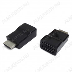 Видеоконвертер HDMI TO VGA (A-HDMI-VGA-001) CABLEXPERT Вход HDMI; выход VGA; мини корпус