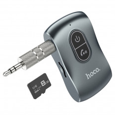 Bluetooth-Aux аудио адаптер E73 HOCO Питание USB 5В 0,5А (встроенный аккумулятор)