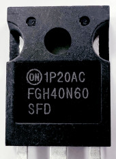 Транзистор FGH40N60SFD TO-247 FAIRCHILD MOS-N-IGBT+DI;Field Stop IGBT;600V,80A/120A,2.3V,25ns/115ns,290W,; Индукционный нагрев,ИБП,импульсные ИП,PFC