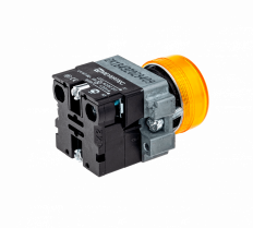Сигнальная лампа 22мм, желтый, 24V AC/DC, IP65, MTB2-BV615 MEYERTEC