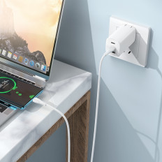 Кабель Type-C-Type-C, 1.0м, BX121 Energy белый, для зарядки и передачи данных, 60W