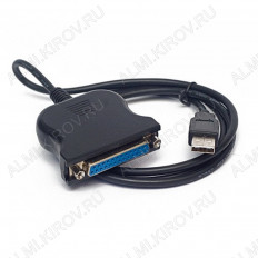 Шнур USB A шт/LPT 25-pin гн 0.8м