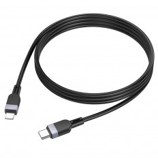 Кабель Type-C-Lightning, 1.0м, X109 Energy, для зарядки и передачи данных, черный,