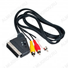 Шнур SCART/3RCA 1.2м ВХОД-ВЫХОД (66-003)