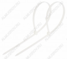 Стяжка кабельная 250*3,6 мм белая (100шт) REXANT