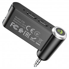 Bluetooth-Aux аудио адаптер E58 HOCO Питание USB 5В 0,5А (встроенный аккумулятор)