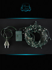Гирлянда "Нить" 10м, мульти (m.01.5B.140-) Winner Light светодиоды - 140шт; черный провод 220V, IP20