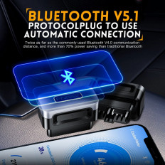 KIT K-line адаптер Bluetooth v5.1 Fnirsi FD10 (универсальный автосканер OBD-II) FNIRSI чип YM1130; для диагностики автомобилей, поддержка SAE J1850 PWM, ISO 9141-2, ISO14230-4 KWP, ISO15765-4 CAN; поддержка IOS/Android