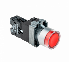 Кнопка с подсветкой, красная, 24V AC/DC, 1NC, MTB2-BW3461 MEYERTEC