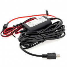 Адаптер питания для видеорегистратора TS-CAU65 (MINI USB) TDS скрытая уст-ка; кабель 2.5м; (5V 2.5A)