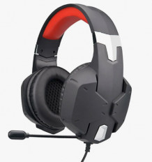 Наушники дуговые с микрофоном RH-566M Gaming Black Red RITMIX