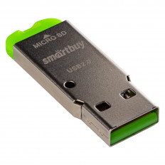 Card Reader SBR-707-G зеленый Smartbuy USB2.0; поддержка microSD