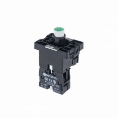 Основание с подсветкой, зеленый, пластик, 220V AC/DC, 1NO, MTB2-EW633 MEYERTEC