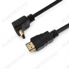 Шнур HDMI шт/HDMI шт 1.8м (ver 1.4) угловой (CC-HDMI490-6) CABLEXPERT Plastic-Gold