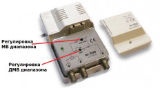 Усилитель AL-200-DVS телевизионный домовой DIVISAT 1-69канал; 12-24dB регулируемый; питание 220V