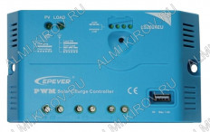 Контроллер заряда LS2024EU 20А(12/24В) USB-выход EPSolar Функция выбора типа аккумулятора