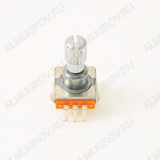 Энкодер а/м 5 pin с кнопкой (24) (R6a) Вал 16 мм, металл, накатка