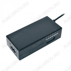 Блок питания AC/DC 220V/15-24V 6A NB120W для ноутбуков ROBITON Uвых.=15/16/18/19/20/22/24V (Iвых=6.0A); 8 насадок; USB-разъем 5V 1A
