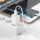 Сетевое зарядное устройство с выходом USB, 2.4А, белый, C134A Solid, с кабелем USB-Type-C;