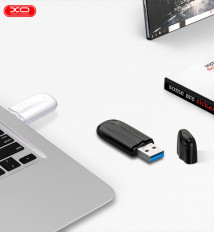 Карта Flash USB 64 Gb (U30) XO с колпачком, черный, USB 3.0,