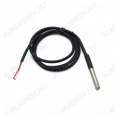 Датчик температуры DS18B20 герметичный, кабель 3 метра No name Интерфейс: Цифровой; Определяемая температура: -55… 125°С ± 0.5%; Корпус: влагозащищенный