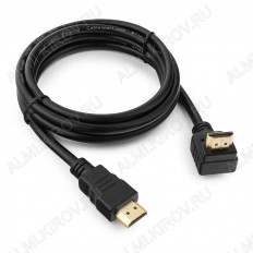 Шнур HDMI шт/HDMI шт 1.8м (ver 1.4) угловой (CC-HDMI490-6) CABLEXPERT Plastic-Gold