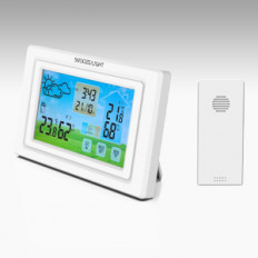 Метеостанция CAT-343 white RITMIX Измерение наружной и внутренней температуры и влажности, календарь, часы; питание шнур USB или 2хAAA, радиодатчика 2хAAA(в комплекте)