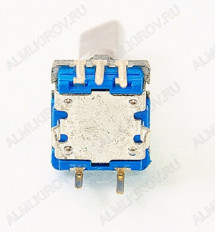 Энкодер а/м 5 pin с кнопкой (02) (R188) Вал 20 мм, металл, лыска, резьба