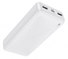 Аккумулятор внешний 20000mAh BJ55A белый BOROFONE вход: microUSB/Type-C; выход: USB*2; ток 2.1A; LED-индикация;